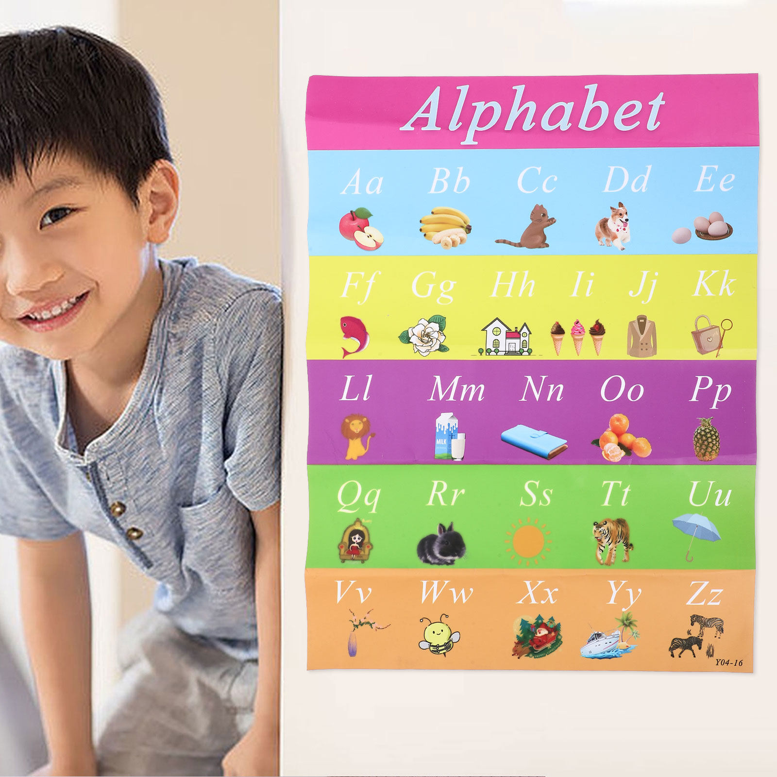 Kids Education Charts - ملصق تعليمي ممتاز للأطفال، ذاتي اللصق،