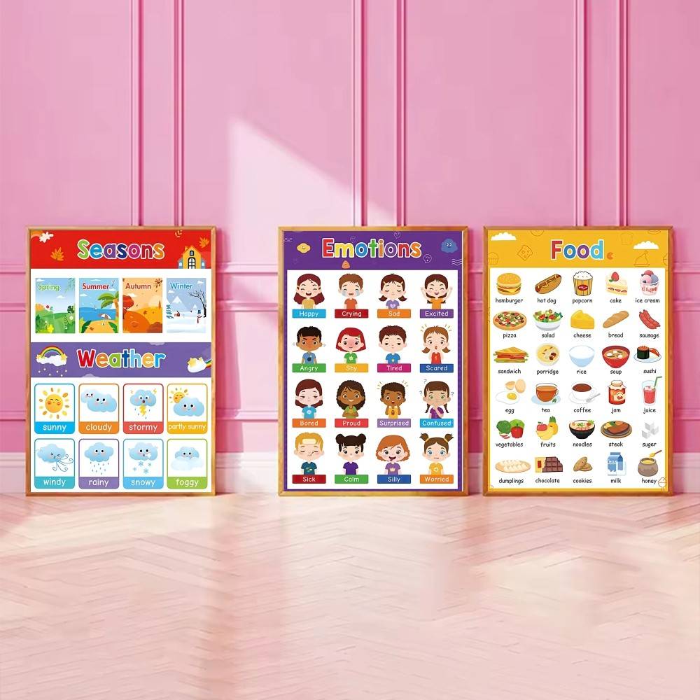 لوحة تعليمية ملونة للأطفال الص - مراجعة Kids Education Charts وسعره