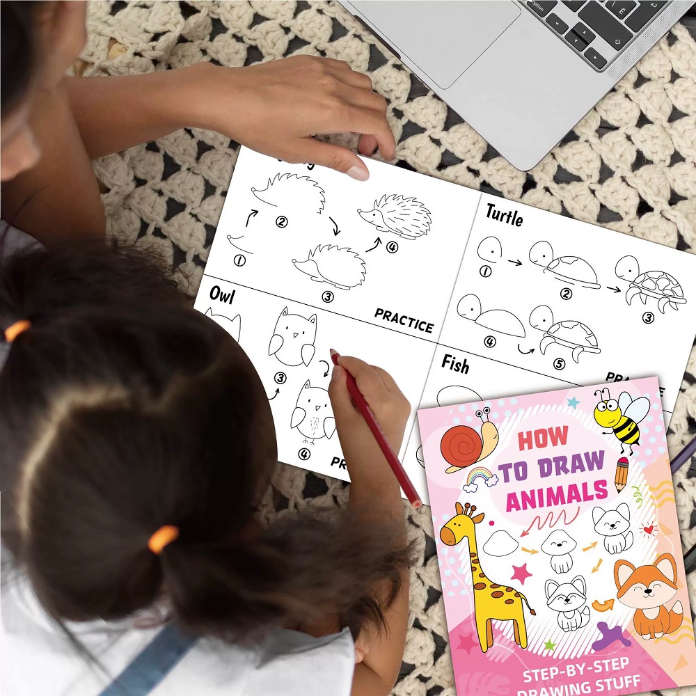 كيفية رسم كتاب رسم كرتوني على  - مراجعة Kids Early Education Books وسعره